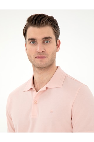 Pierre Cardin Erkek Pudra Tişört Basic 50306448-vr042 Pudra