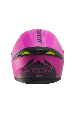 Fazer Mene Açılır Kask Ece 22.06 Sertifika Güneş Vizörü Motor Kaskı Line Women Pembe