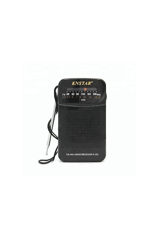 Knstar K-263 Taşınabilir Fm Radyo Cep Tipi Taşınabilir Fm Radyo