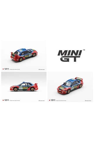 Mini Gt Subaru İmpreza Wrc98 17 2000 Rally New Zealand 1211 1/64