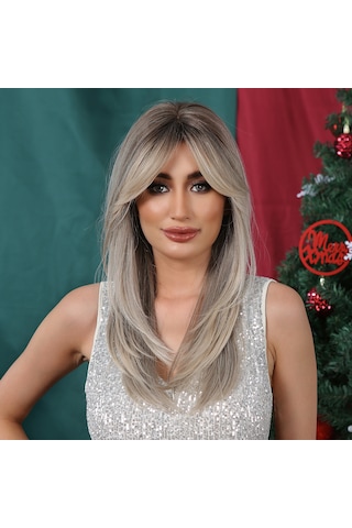 Kadın Cosplay Peruk Şenlikli Parti Kıvırcık Peruk Gerçekçi Dalgalı Peruk Doğal Görünümlü Peruk Kadınlar İçin