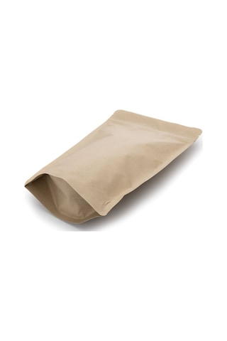 Packtory Kraft Aluminyum Kilitli Doypack Ambalaj 8,5X14,5+2,5 cm. 50 Gr. - 50 Adet