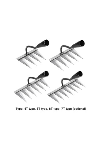 Youtek 4 Dişli Çelik Tırpan - Toprak Esme, Ot Kazma Ve Yaprak Toplama Tarım Aleti