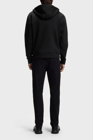 Boss Pamuklu Kapüşonlu Yaka Fermuarlı Relaxed Fit Sweat Erkek Sweat 50569946 001 Siyah