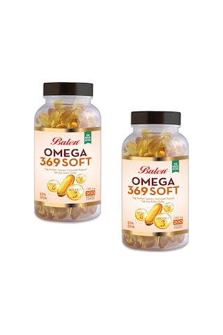 Balen Omega 3-6-9 Soft Yağ Asitleri İçeren 1380 Mg 2 x 200 Softgel