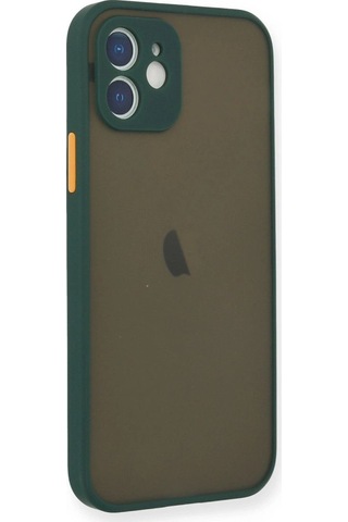 Apple, Uyumlu iPhone 12 Mini Kılıf Montreal Silikon Kapak - Yeşil