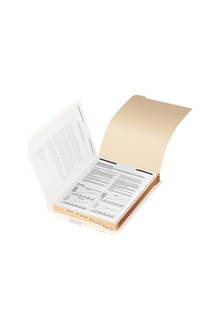 İstiflenebilir Klasör Bölücü, Bağlantı Elemanlı, Alt 1/5 Kesim Sekme, Mektup Boyutu, Manila, Kutu Başına 50 35600