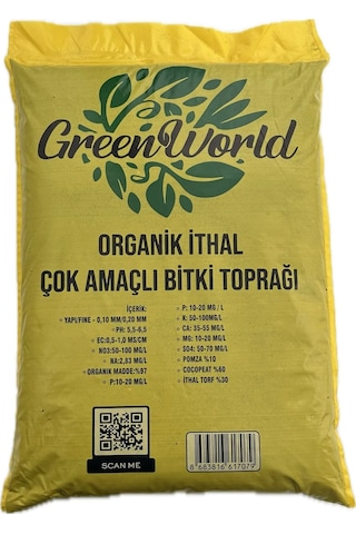 20 Litre İthal Çok Amaçlı Bitki Toprağı Torf Cocopeat Kokopit
