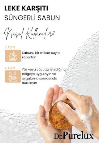 Kojik Asit Leke Karşıtı Sabun Cilt Tonunu Eşitleyen Leke Karşıtı Ve Aydınlatıcı Süngerli Sabun Kabak Lifi - Lavanta
