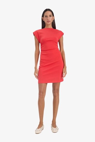 DeFacto Bodycon Vücudu Saran Bisiklet Yaka Ribana Kolsuz Mini Yazlık Elbise C4513AX25SMRD135