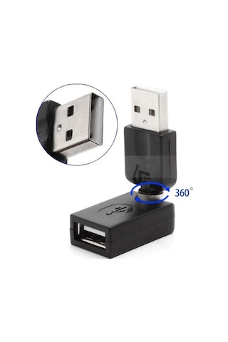 5264 Usb To Dişi Erkek 360 Derece Dönebilen Çevirici Dönüştürücü Adaptör