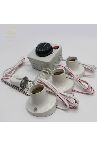 Termostat Kontrollü Düğmeli Yanan 1 Lamba Çıkışlı 2 Sabit Duyu