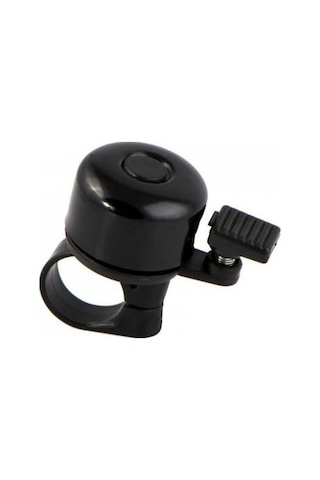 Tw Aluminyum Yüksek Tın Ses Vurmalı Bisiklet Zili Siyah