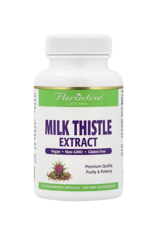 Paradise Herbs, Milk Thistle Extract, 60 Vegetarian Capsules 250 Mg Per Capsule