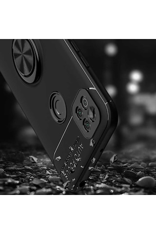 Xiaomi Redmi 9C Kilif Yüzüklü Magnetli Ravel Case 360697609