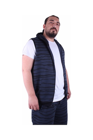 Moc Grande Mocgrande Büyük Beden Unisex Yelek 23600 Indıgo
