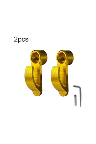 2 Adet Motosiklet Modifiye Kask Kancası Scooter Yan Depolama Kancası Altın