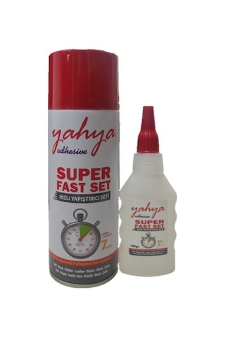 Yahya Çift Komponentli Hızlı Ahşap Mdf Plastik Çok Amaçlı Yapıştırıcı Seti 400 Ml/100gr Büyük Boy 400 Ml