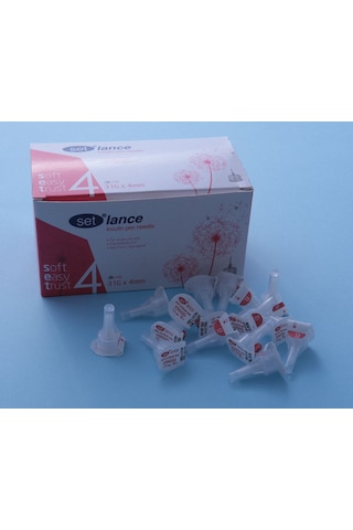 Set Lance İnsülin Kalem İğnesi 32Gx4mm 100 adet (1 kutu)