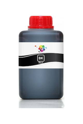 QC Epson L Serisi Uyumlu Mürekkep 500ml BK Black Siyah Dye