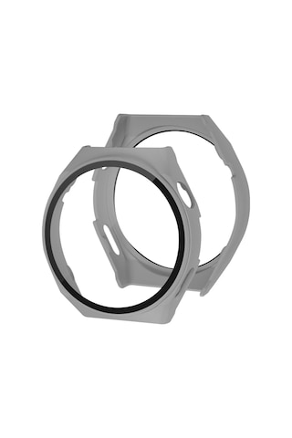 Mey Najmaddin Huawei Watch Gt2 Pro 46mm Dota Camlı Kasa Ekran Koruyucu - Gri Najmaddin