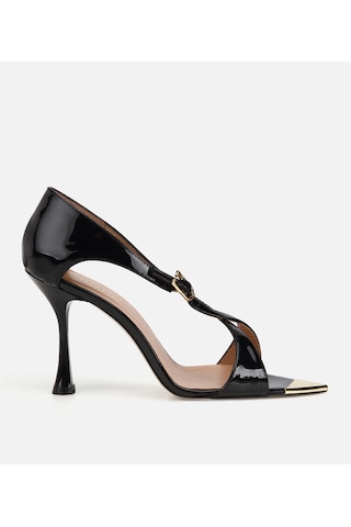 Hotiç Kadın Rugan Deri Siyah Sivri Burunlu İnce Topuklu Stiletto 01ayh323060a100 01ayh323060a100