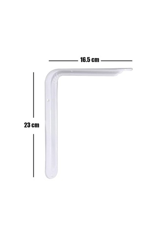Feyzayapı Raf Altı Ayak Raf Tutucu L Demir 16.5 X 23 Cm Beyaz Montaj Aparatı 2 Adet Belirtilmemiş