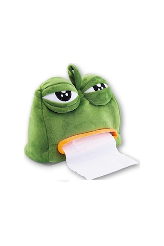 Üzgün Kurbağa Peluş Yaratıcı Karikatür Mendil Kutusu Tutucu Mendil Kutusu Tuvalet Kağıdı Tutucu Kağıt Rulosu Mendil Dağıtıcı Mendil Kutusu Mendil Dağıtıcı