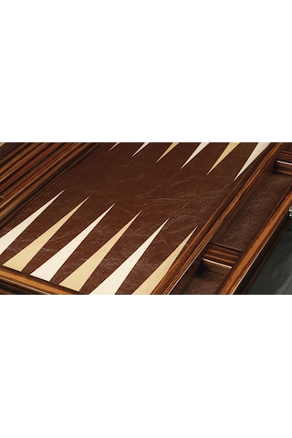 Yenigün Premium Deri Tavla Abanoz