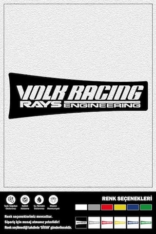 Volk Racıng Rays Engıneerıng Stıcker 18 X 6 Cm 1