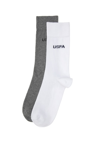U.s. Polo Assn. Erkek Gri Melanj Çorap Soket 50318209-vr086 Grı Melanj