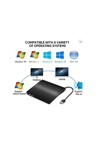 Sones 663 Yüksek Hızlı Cd Dvd Yazıcı Usb3.0 Bilgisayar Dizüstü Bilgisayar Harici Optik Sürücü Yazıcısı