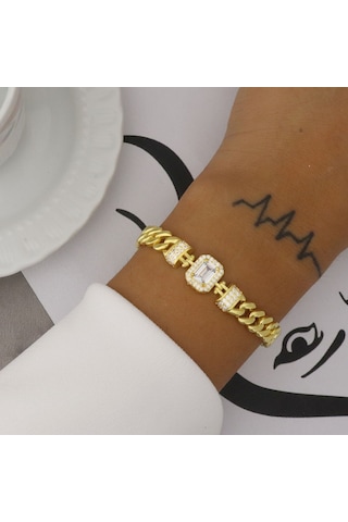 925 Ayar Gümüş Baget Gurmet Bileklik N11.2710