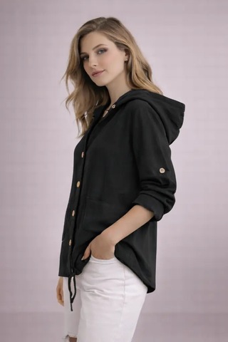 Bbbutikbasic Kadın Müslin Ceket Tr0935 Siyah 2