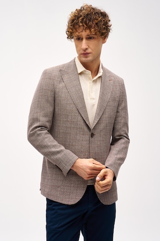 Erkek Kahve Regularfıt / Rahat Kalıp Geniş Kırlangıç Ceket-16413 Kahve