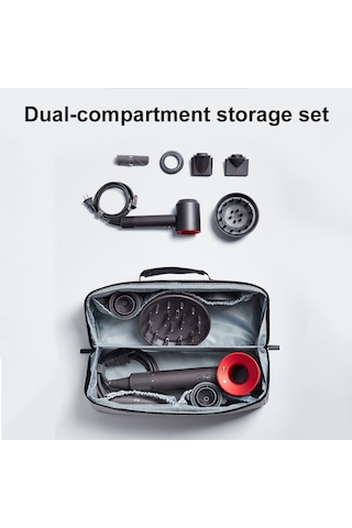 Baona Bn-ds010 İçin Büyük Kapasiteli Su Geçirmez Saç Kurutma Makinesi Saklama Çantası Gri