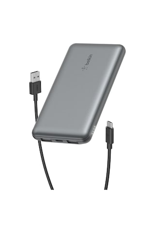 10000mah Powerbank, 1 Usb-c Portu Ve 2 Usb-a Portu Bulunan 10k Usb-c Taşınabilir Şarj Cihazı, iPhone Uyumlu, Galaxy Uyumlu, Airpods, İpad İçin 15w&apos A Kadar Şarj Sağlayan Pil Takımı - Uzay Grisi