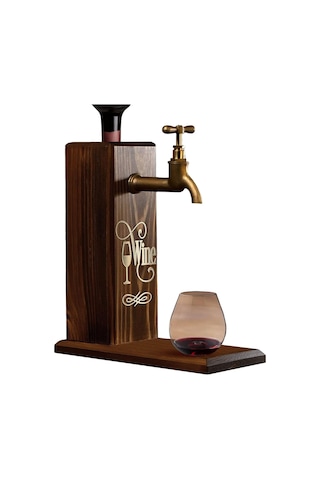 Bk Gift Özel Şarap Baskılı Musluklu Doğal İçki Standı, İçki Çeşmesi, Doğum Günü Hediyesi, Ev H Sku: Smg8690010581563 Açık Mavi