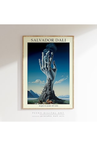 Salvador Dali, Cennete Uzanmak, Salvador Dali, Gerçeküstü Resim, Çivit Mavisi Duvar Sanatı