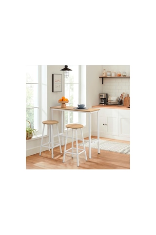 Esyala Riva Dikdörtgen Masa Karina Beyaz