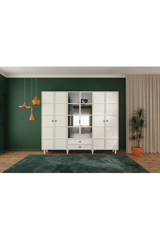 Zeon 6 Kapılı Mdf Gardırop Çok Renkli