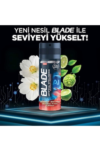 Blade Artificial Intelligence Erkek Sprey Deodorant 6 x 150 ML
