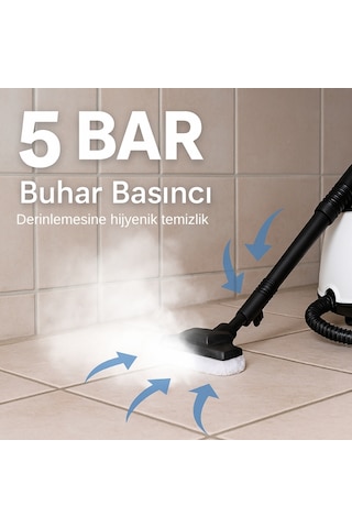 Mieco Stella Deluxe 5 Bar/ 2100 W / 20 Parça Buharlı Temizleyici