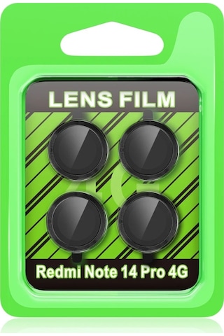 Mey İthalat Redmi Note 14 Pro 4g Raze Metal Kamera Lens - Siyah