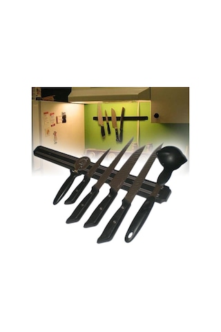 Duvara Monteli Mıknatıslı Bıçak Çatal Kaşık Askısı 33 Cm Asorti Ankay-640