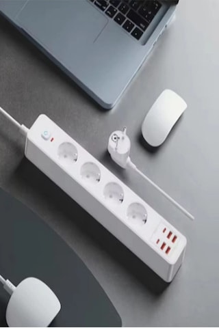 Termal Akım Korumalı 4 Lü Priz 4x Usb 2x Type-c Çıkışlı Grup Priz Çoğaltıcı 3500w 2 M