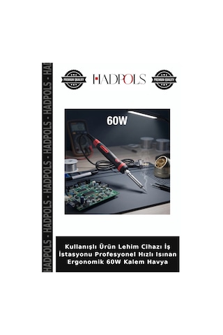 Kullanışlı Ürün Lehim Cihazı İş İstasyonu Profesyonel Hızlı Isınan Ergonomik 60w Kalem Havya