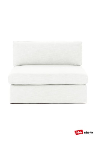 Mode Siesta Pro Kuş Tüyü Orta Modül 01 Kırık Beyaz Keten Kumaş