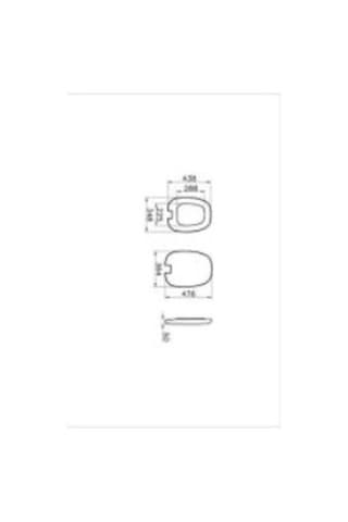 VitrA Plural Klozet Kapağı 126-020-029 Duroplast - Üstten Sıkmalı - Yavaş Kapanır - Kolay Sök-tak - Bakır - Metal Menteşeli - Mat Bej Diğer