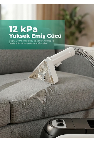 Kt-088 Koltuk Ve Halı Yıkama Makinesi : Derinlemesine Leke Çıkarma Gücü 600w